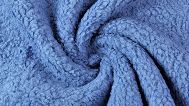 Coton Teddy / Jean bleu - La Fabrique du Tissu - Teddy