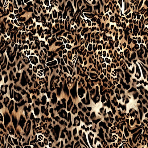 Jersey / COTON LYCRA (CL) - HEAVY / Motif jaguar - La Fabrique du Tissu - Coton Lycra (CL) imprimé