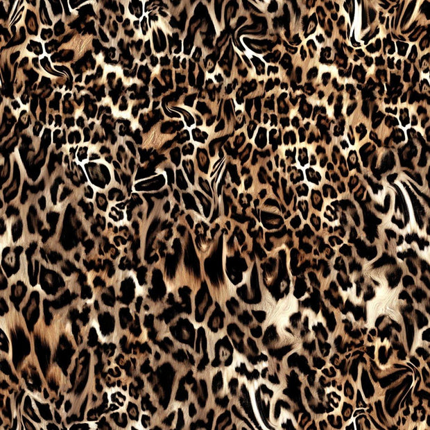 Jersey / COTON LYCRA (CL) - HEAVY / Motif jaguar - La Fabrique du Tissu - Coton Lycra (CL) imprimé