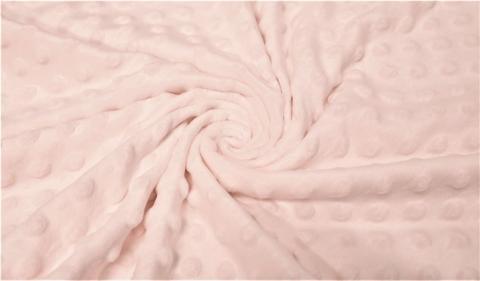 MINKY DOT / Rose pâle - La Fabrique du Tissu - Minky uni